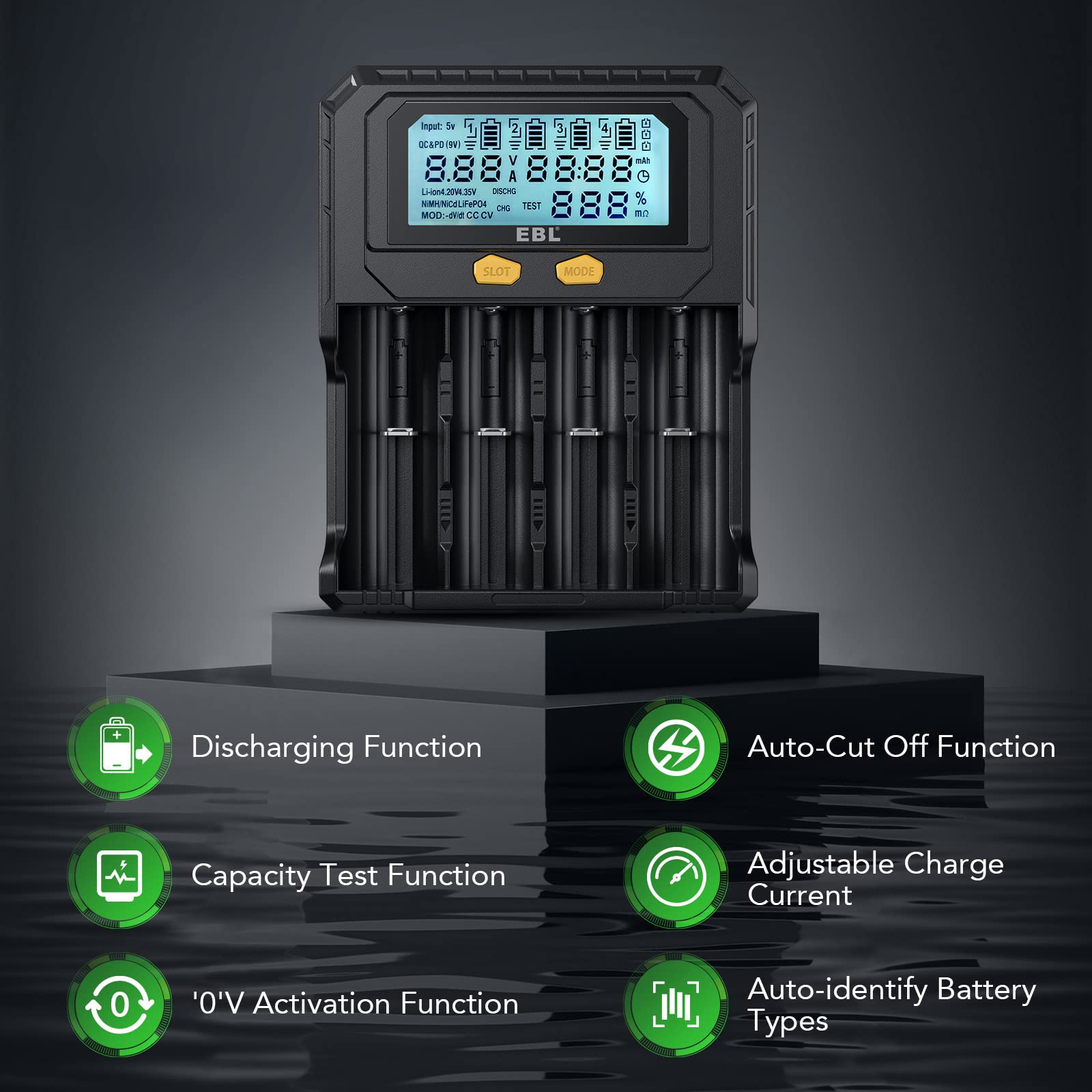 EBL PD4 Universal Battery Charger