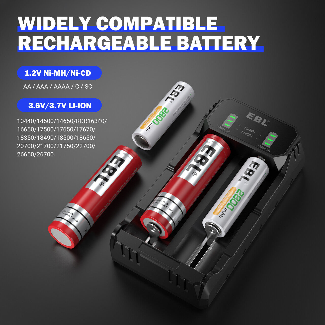 EBL Smart Rapid Battery Charger