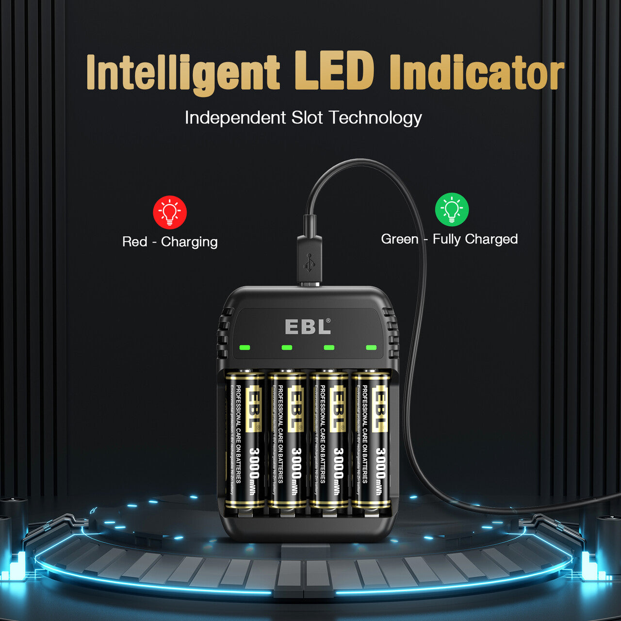 4 Bay Ni-Zn/Ni-MH Battery Charger