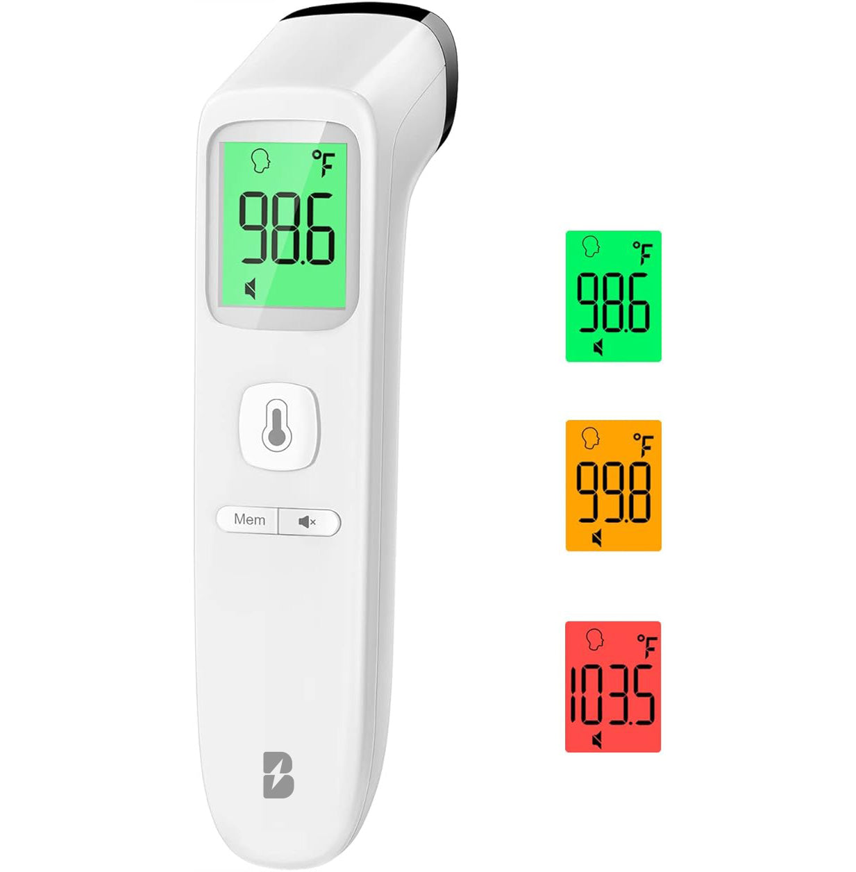 EBL Forehead Thermometer, Fast and Accurate Temperature Readings for All Ages