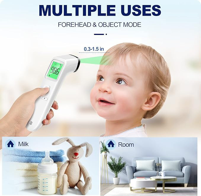 EBL Forehead Thermometer, Fast and Accurate Temperature Readings for All Ages