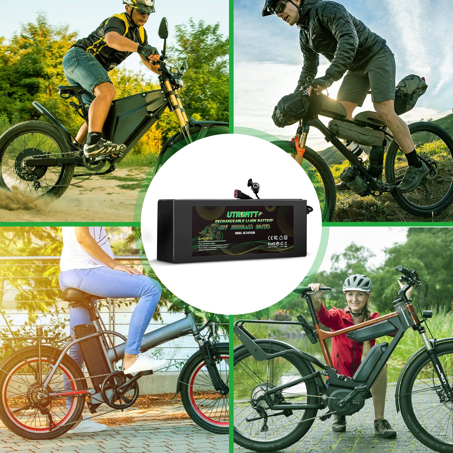 48V 13Ah Lithium-ion Battery For E-bike Electric Scooter