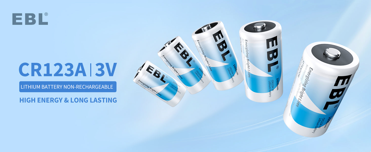 EBL cr123a 3v lithium battery