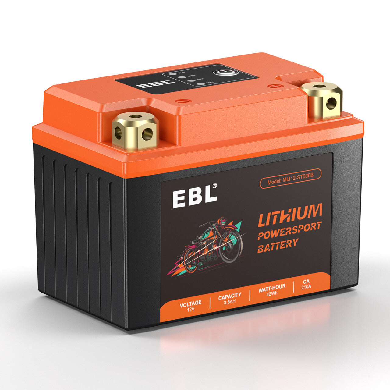 EBL Lithium Motorcycle Battery 12V-3.5Ah