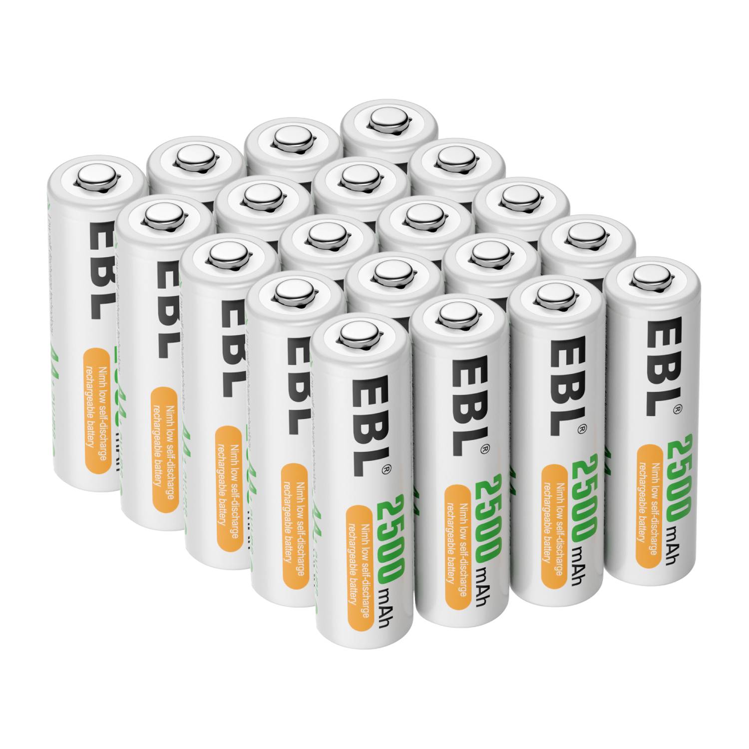 EBL AA Rechargeable Batteries Ni-MH 1.2V 2500mAh