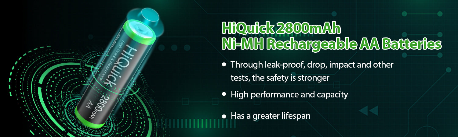 HiQuick AA Ni-MH Rechargeable batteries 2800mAh