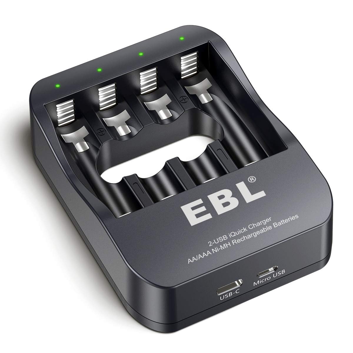 EBL C6201 4-Bay Smart Ni-MH AA AAA Battery Charger