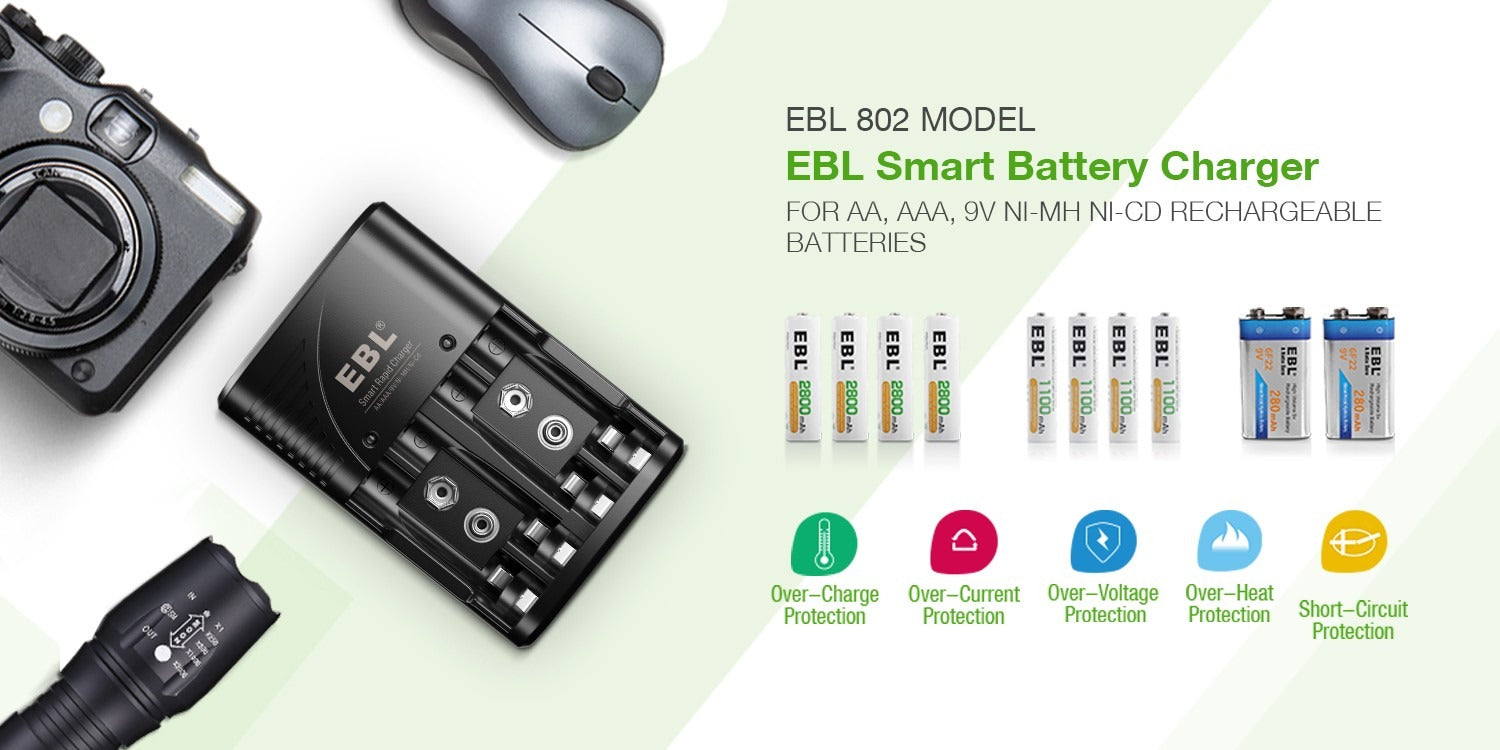 EBL 802 Smart Battery Charger