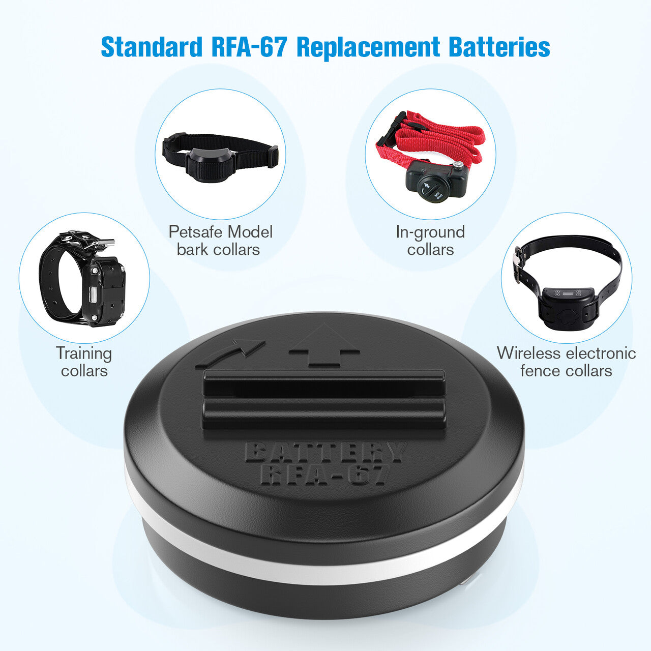 POWXS RFA-67 6 Volt Replacement Pet Dog Collar Batteries