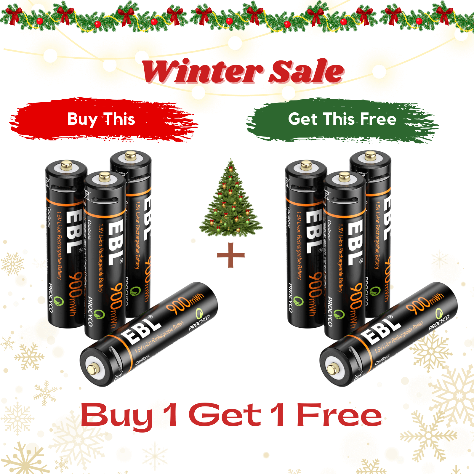 ebl usb li-ion batteries - buy one get one