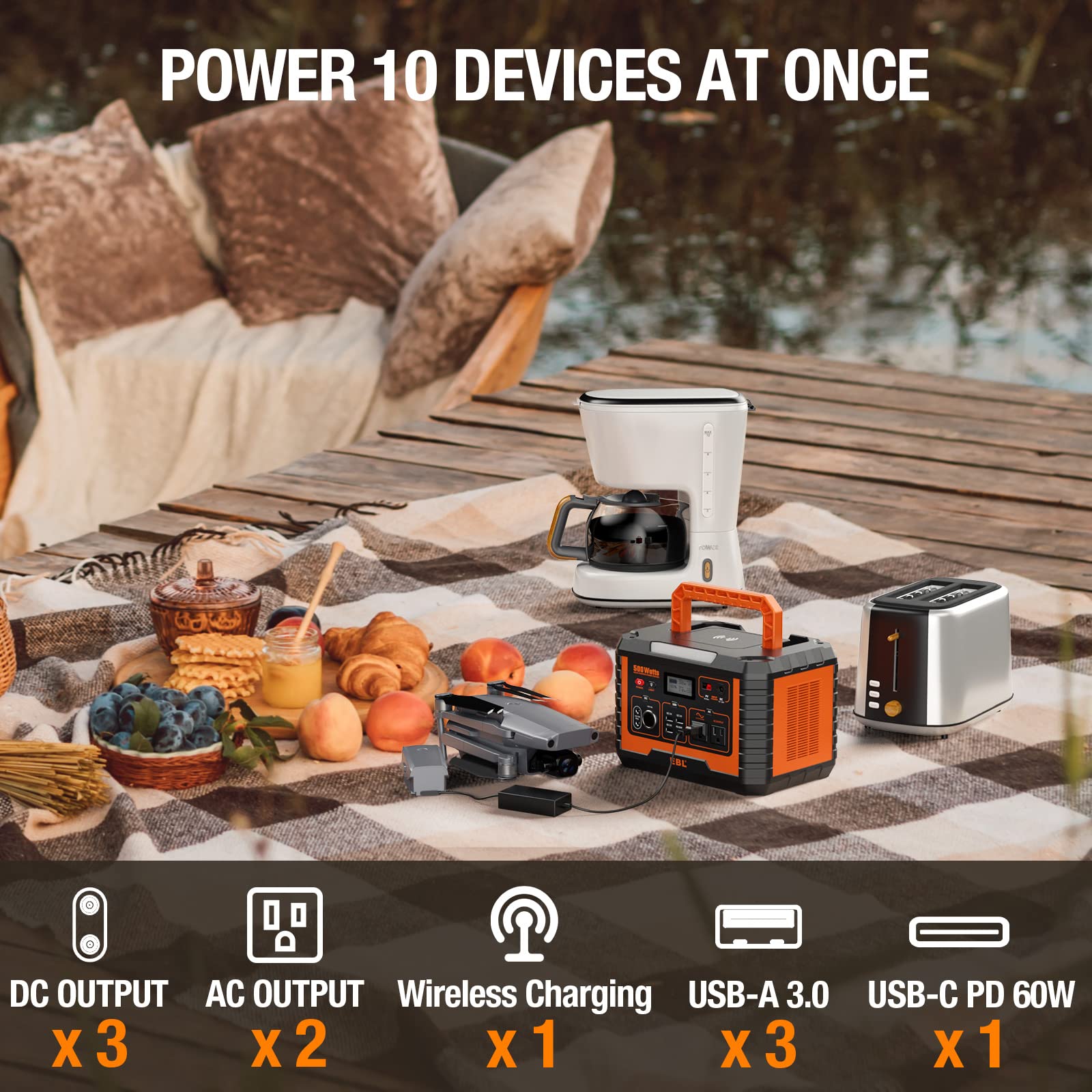 Shop EBL Portable Power Station 500W Online – EBLOfficial