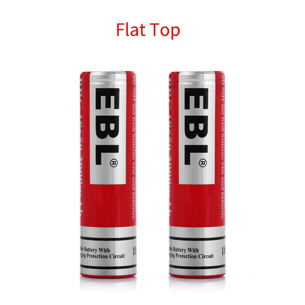 Flat Top 18650 battery