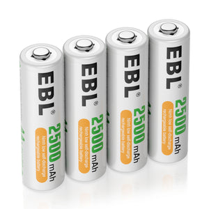 Test EBL AA 2500 mAh : des accumulateurs HR6 colorés et endurants