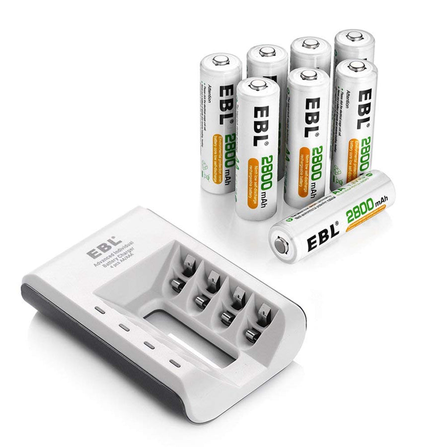 EBL CR2 Rechargeable Batteries with Battery Charger – EBLOfficial
