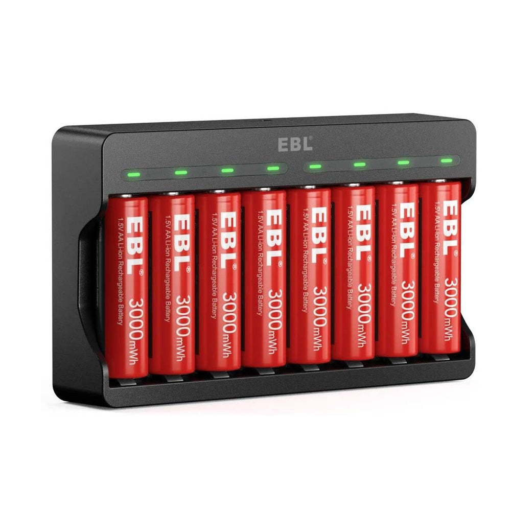 EBL Lithium Battery Charger with 1.5V AA AAA Li-ion Batteries for Sale