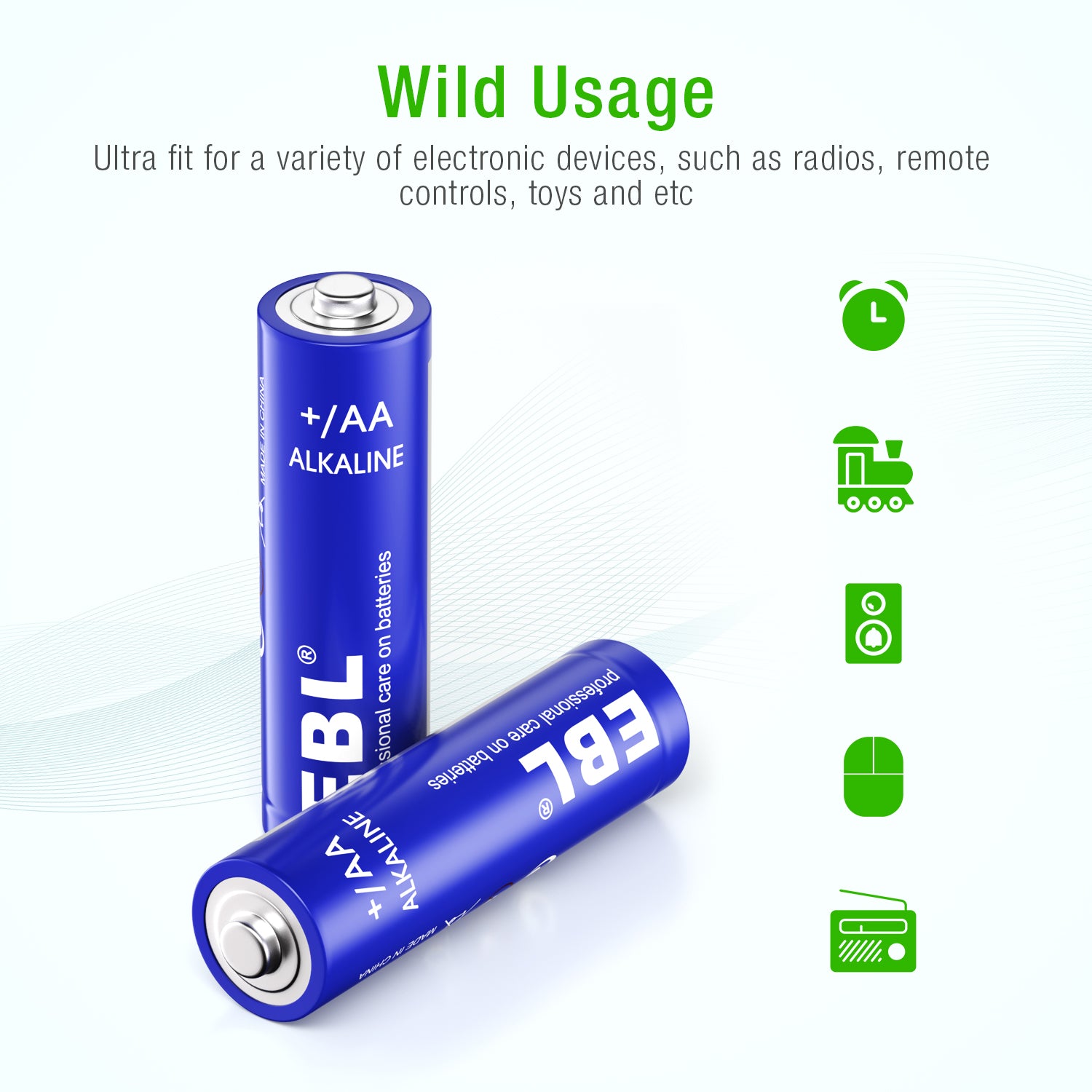 EBL 1.5v AA Alkaline Batteries - EBLOfficial