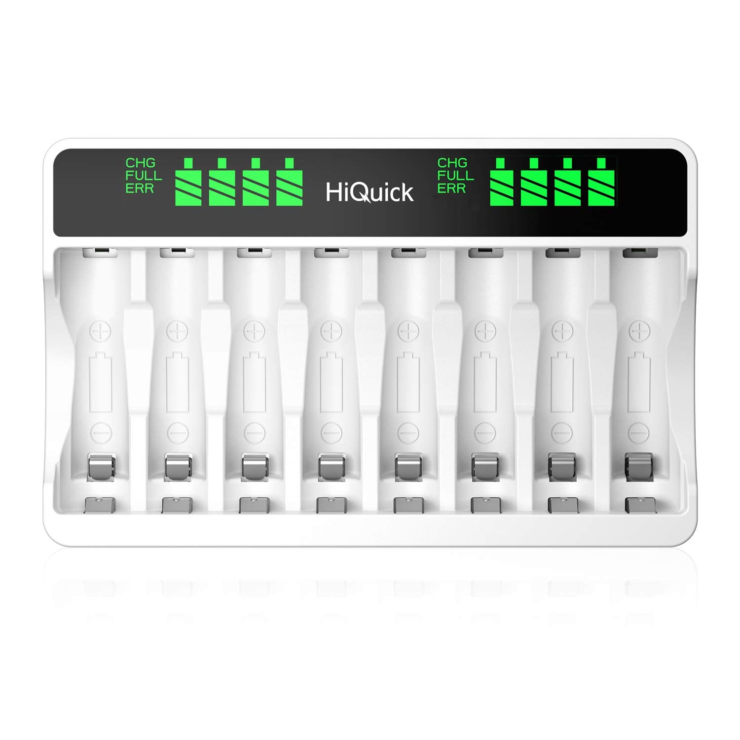 8 Slots LCD Battery Charger for AA & AAA Rechargeable Batteries