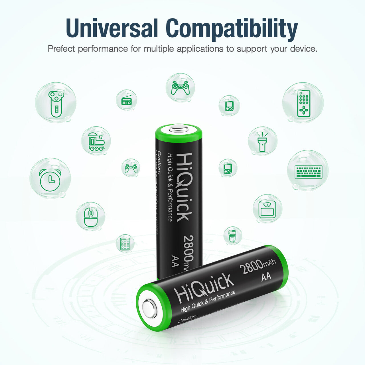 HiQuick AA Ni-MH Rechargeable batteries 2800mAh