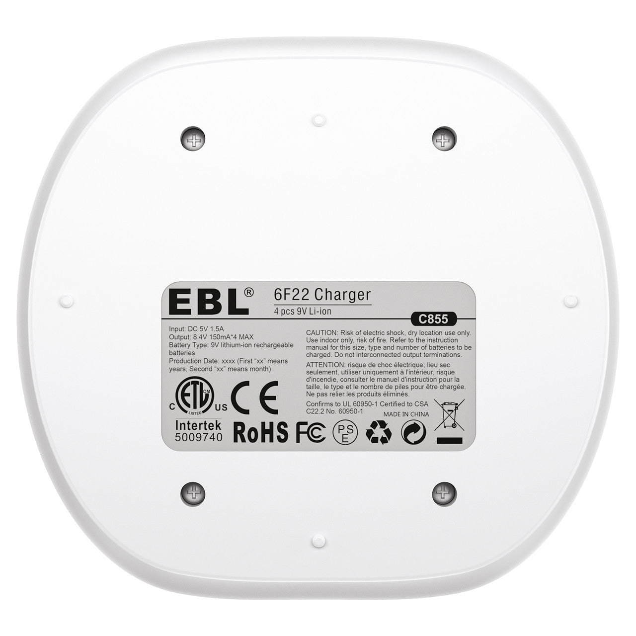 EBL 9V  4 Bay Battery Charger - EBLOfficial