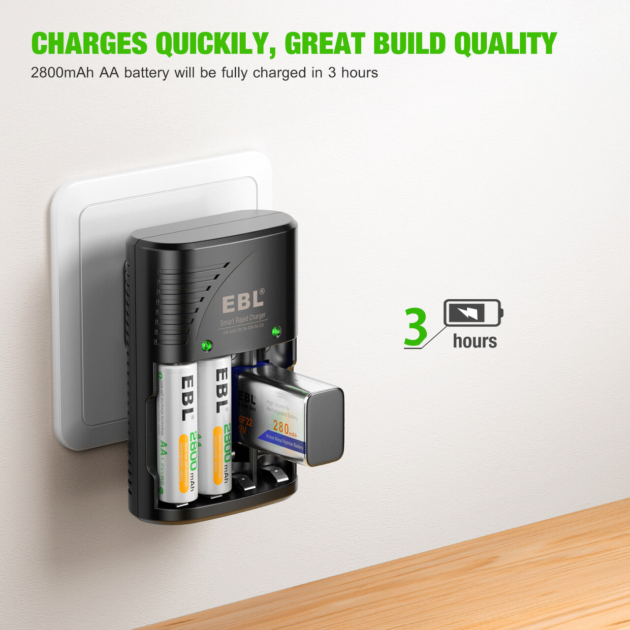 EBL Smart Rapid Battery Charger - EBLOfficial