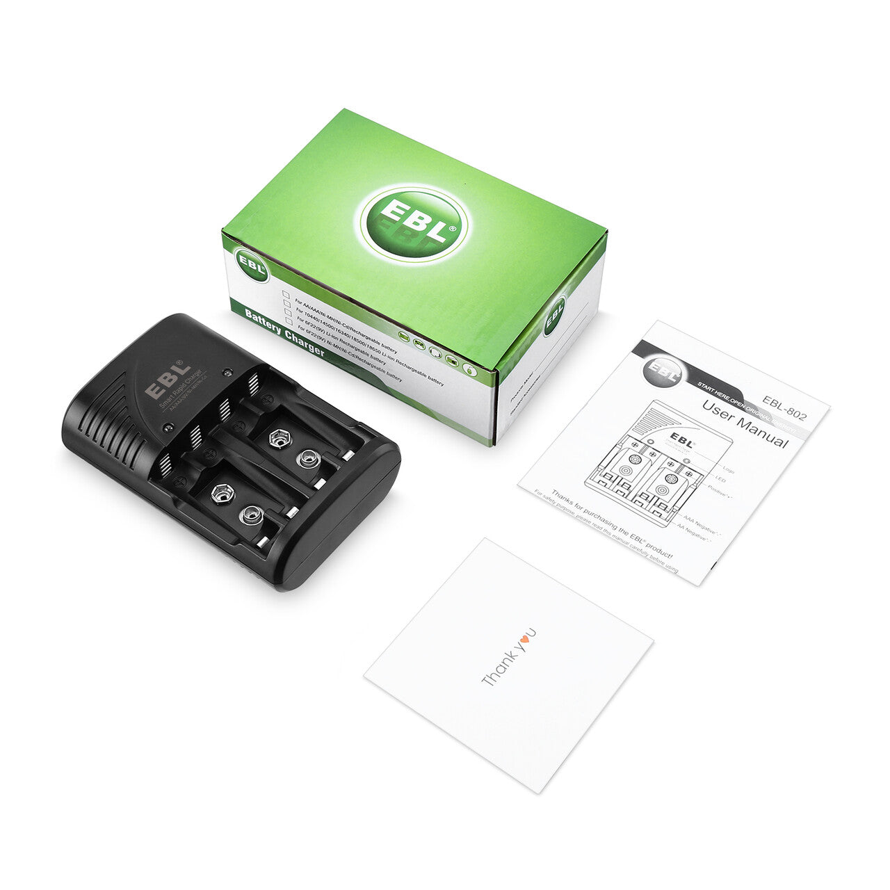 EBL Smart Rapid Battery Charger - EBLOfficial