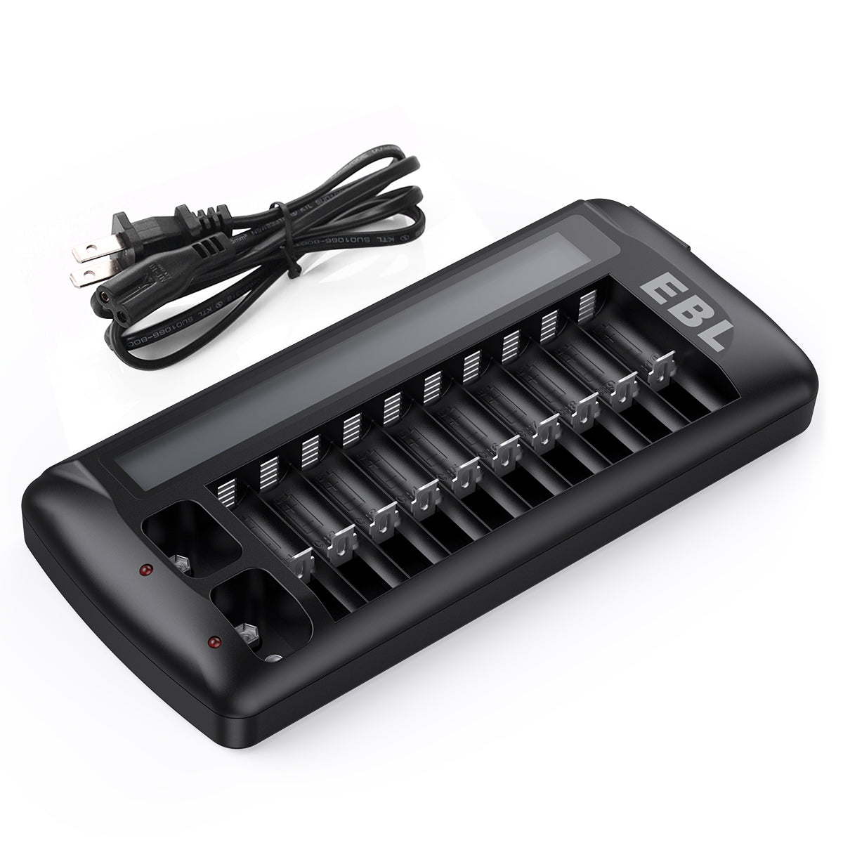 EBL 12 Bay Battery Charger LCD Universal Battery Charger - EBLOfficial