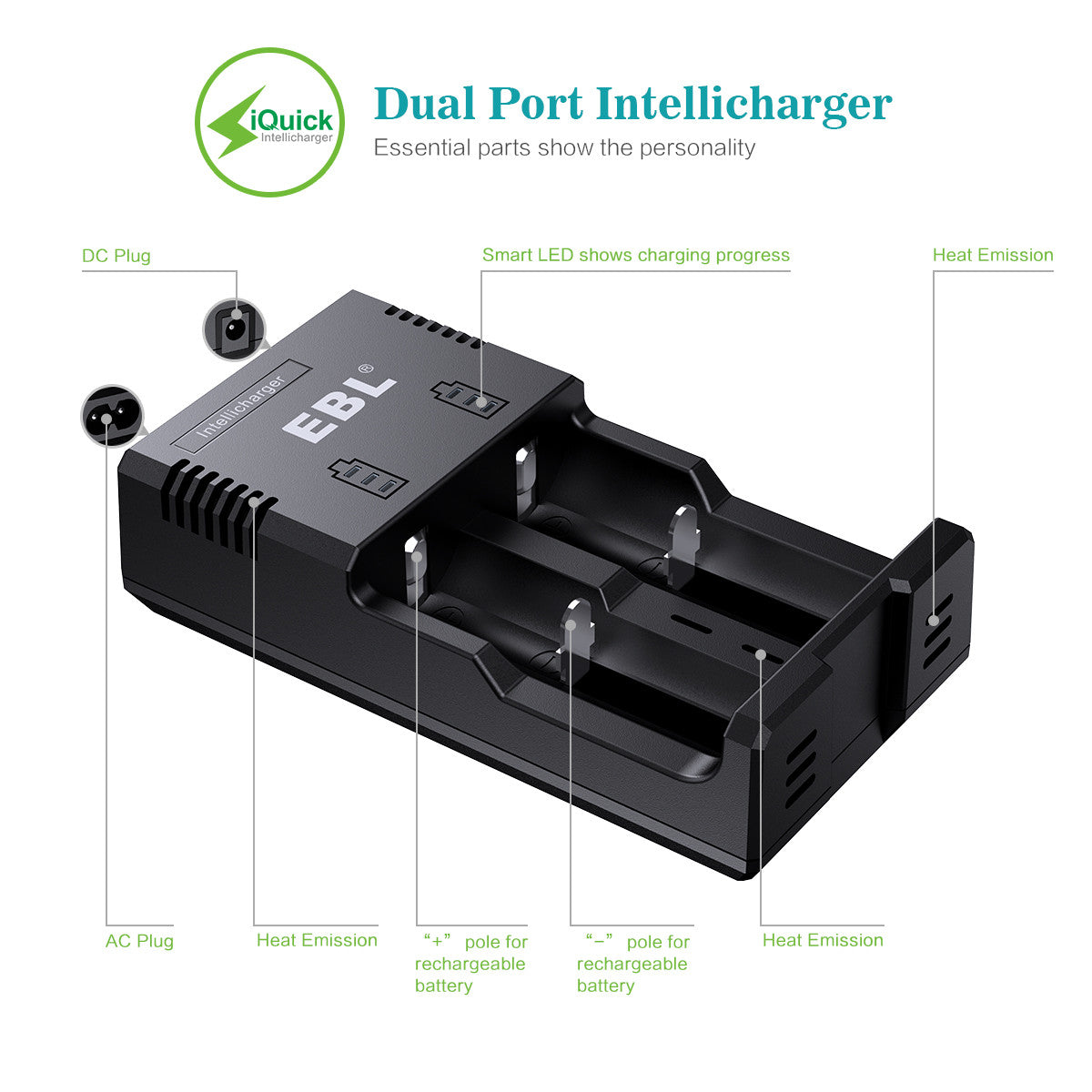 18650 battery and charger kit