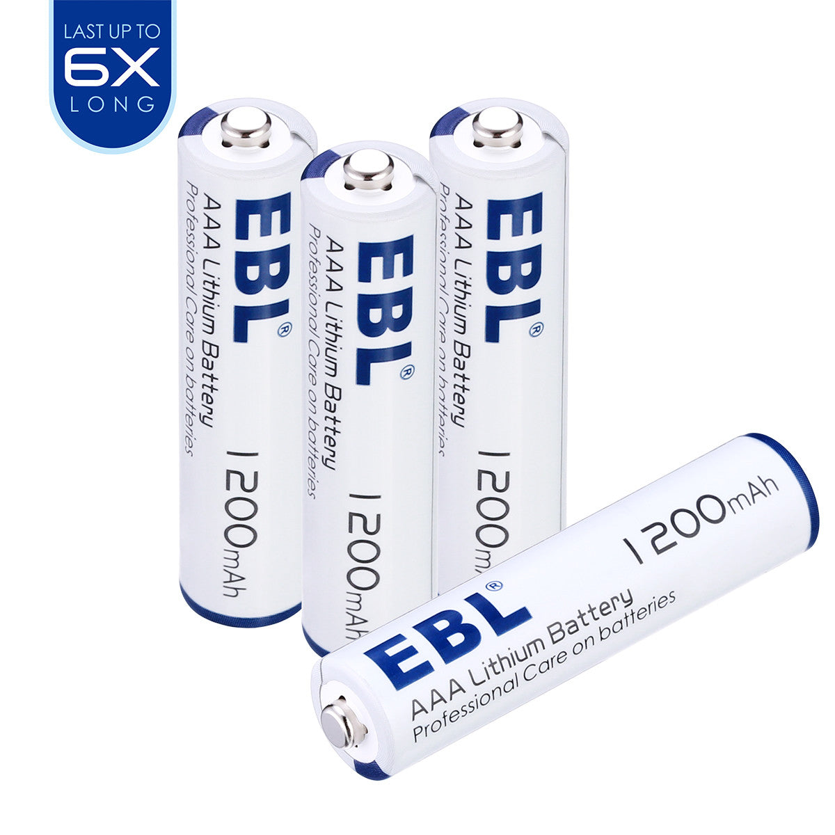 EBL 4/8/16 PCS 1200mAh 1.5V AAA Non-Rechargeable Lithium Batteries - EBLOfficial