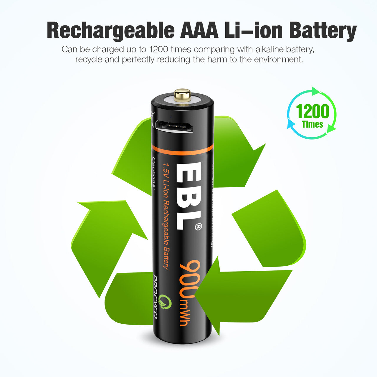 1.5V li-ion usb aaa batteries