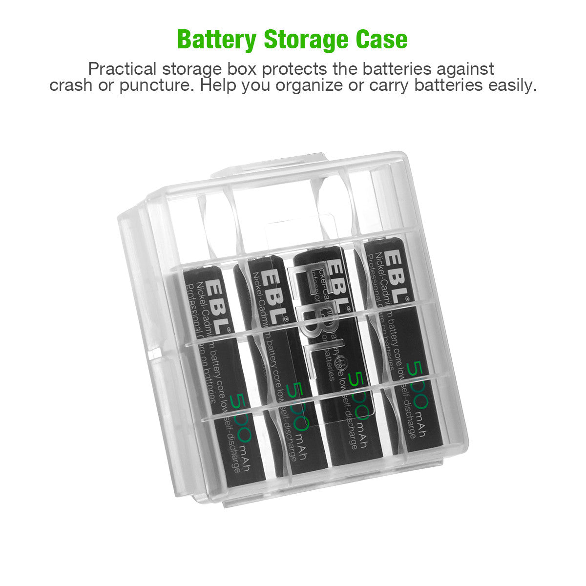 EBL AAA Ni-Cd Rechargeable Batteries 500mAh - EBLOfficial