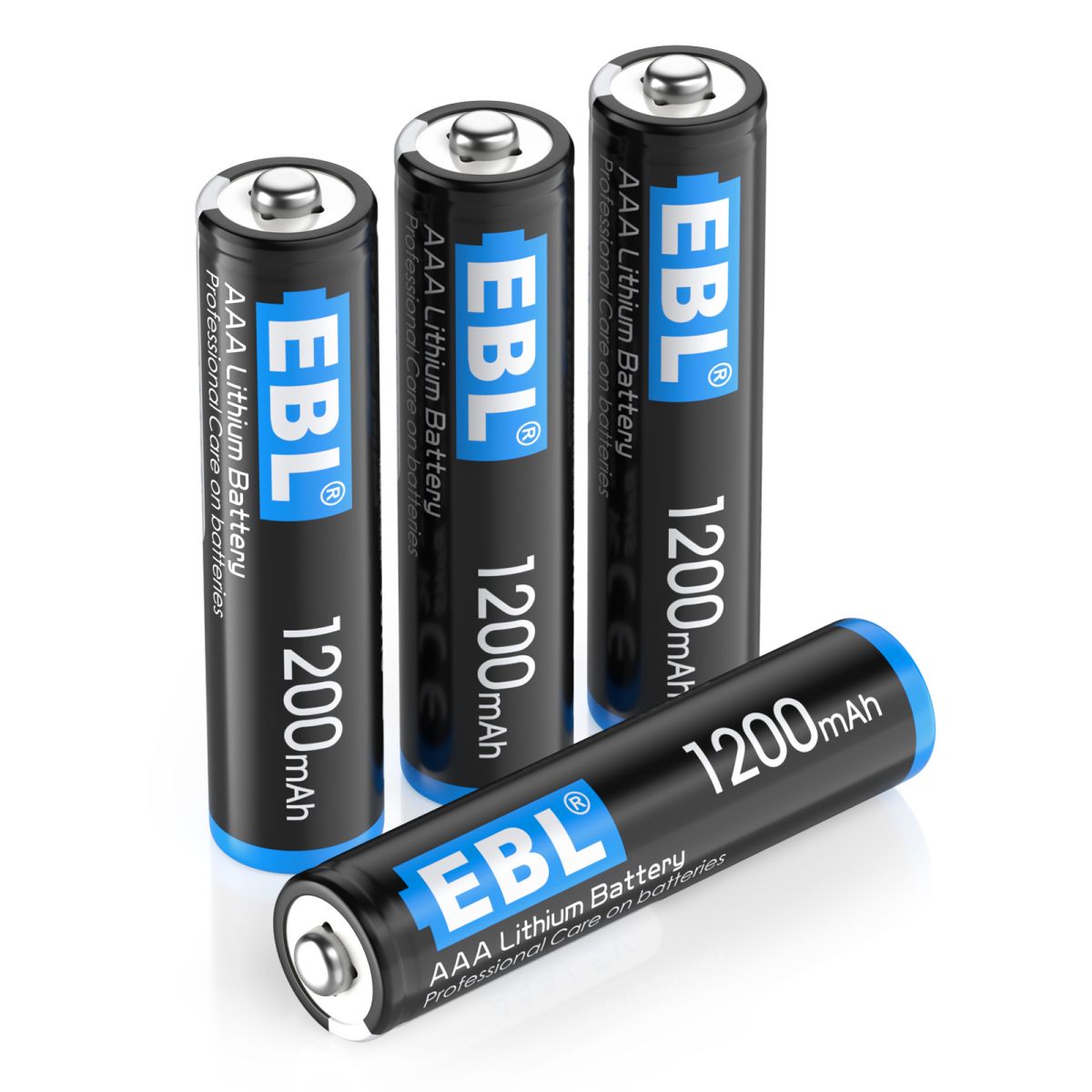 4 Packs EBL 1200mAh AAA 1.5V Lithium Batteries