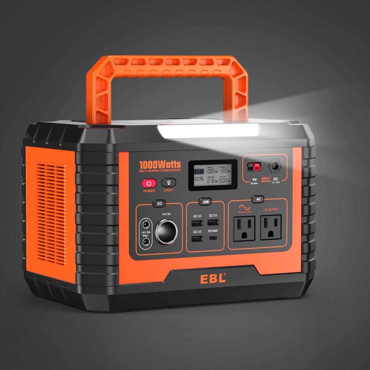 EBL Portable Power Station Voyager 1000