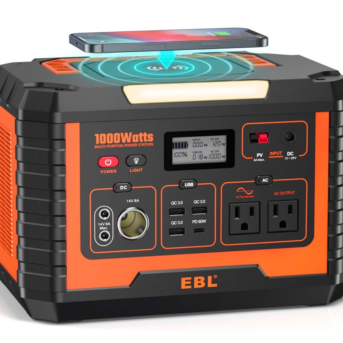 EBL Portable Power Station Voyager 1000