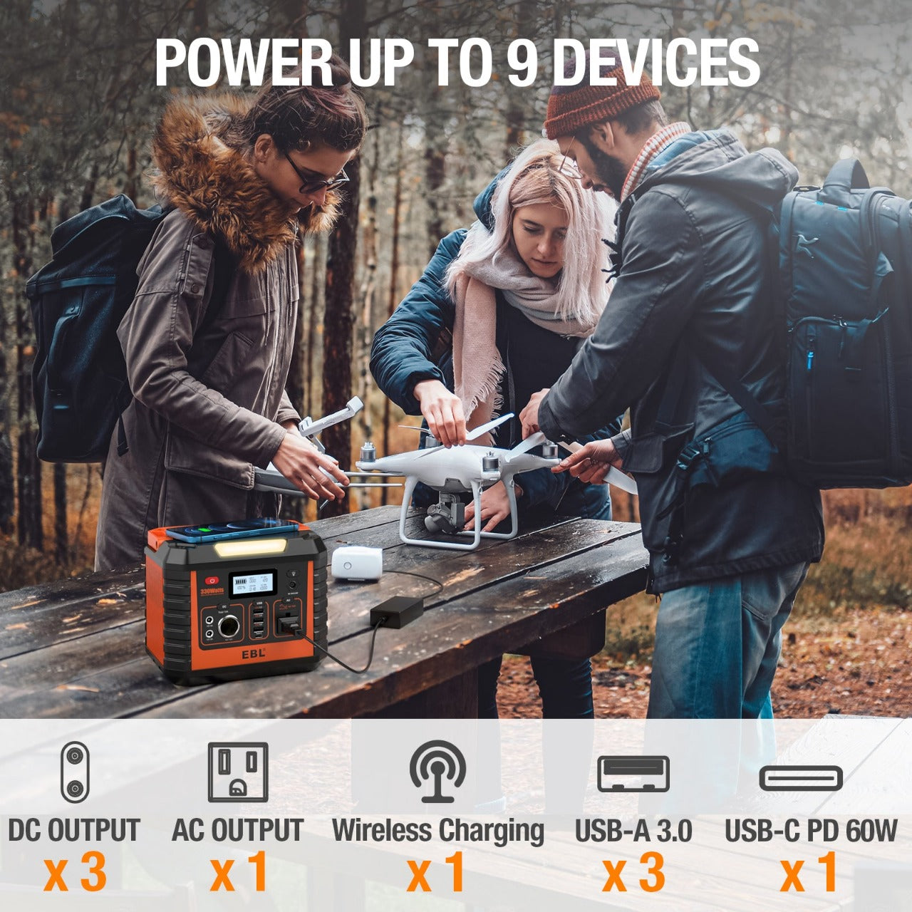 EBL Portable Power Station Voyager 330