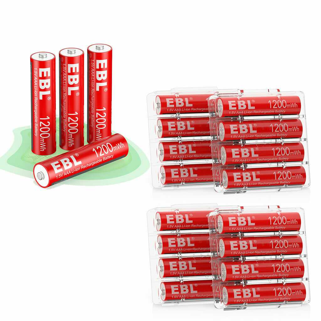 Shop USB Rechargeable Li-ion AAA Batteries - EBLOfficial